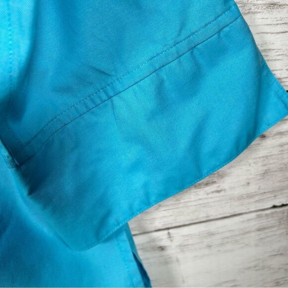 Foxcroft Cotton Womens Non-Iron Shaped Fit Size 18W Button Front 3/4 Sleeve - Picture 5 of 8